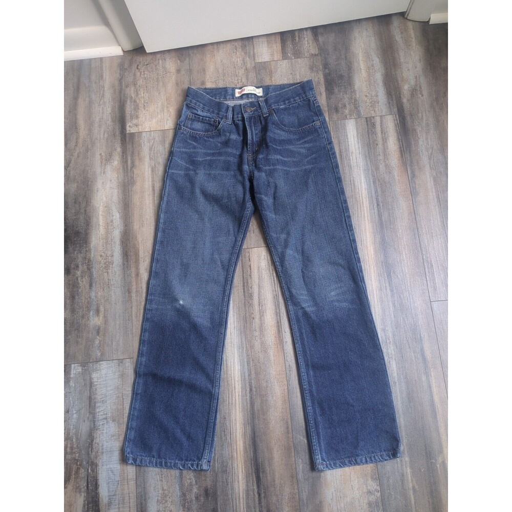 Levi's Jeans 514 Slim Straight Fit Dark Wash Blue Denim 28x28 Boys 16